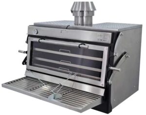 Піч на деревному вугіллі 120 Lux INOX ED